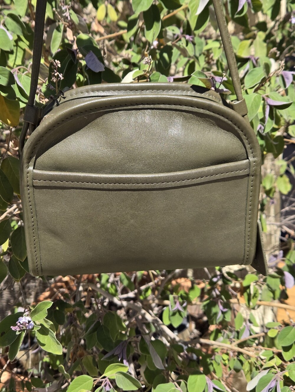 Coach Loden Green Abbie 9017 Crossbody Purse Bag With Hangtag Vintage Leather